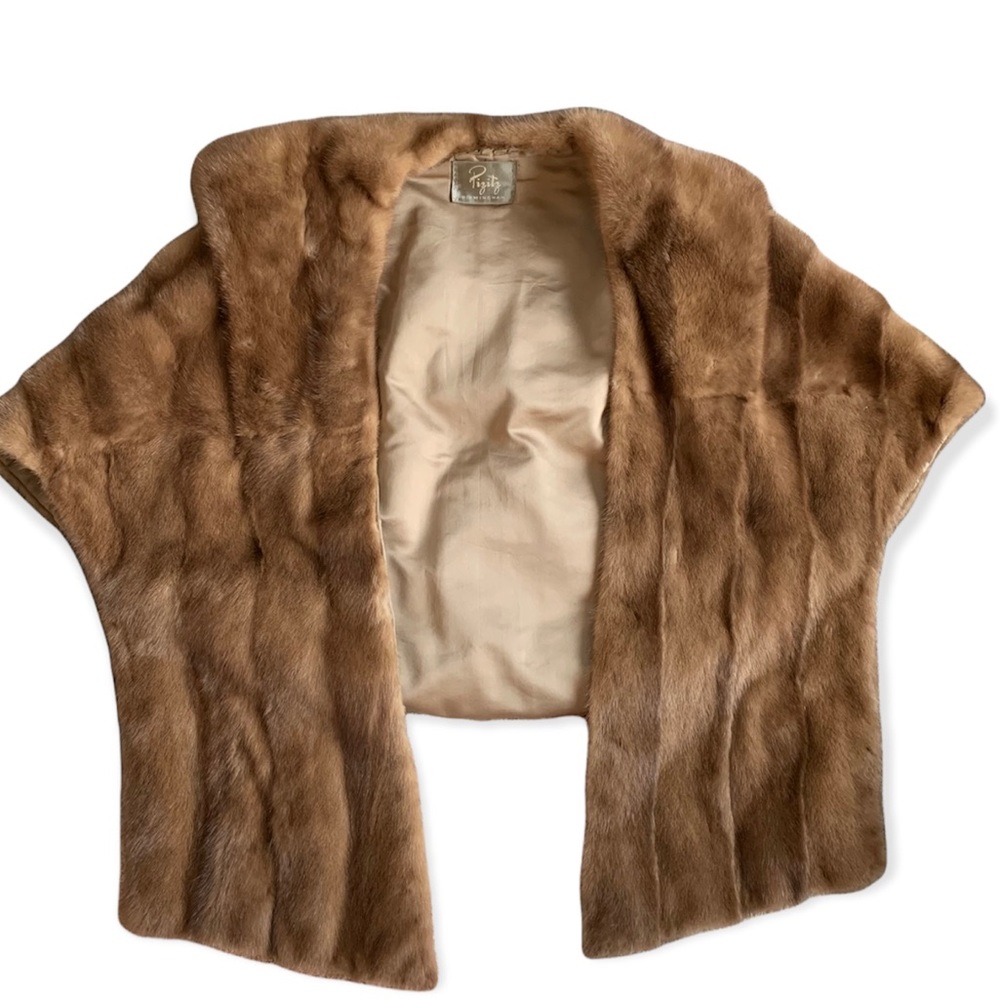 Vintage Mink fur shawl from the 1960s